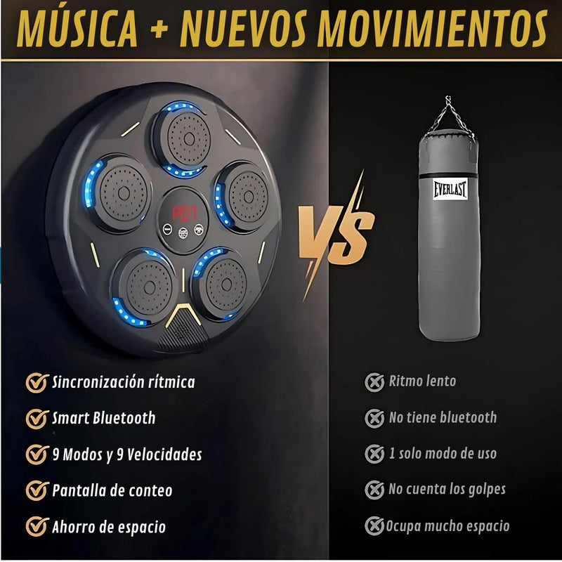 POWERBOX© - MÁQUINA DE BOXEO MUSICAL + GUANTES (OFERTA NAVIDAD🎄)